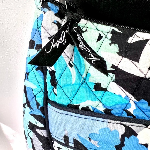 Vera Bradley Floral Quilted Shoulder Bag - Blue and Black - Picture 3 of 7